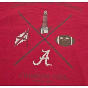 Alabama Crimson Tide men's red game day pocket graphic t-shirt two sided sz. XL